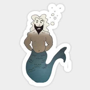 Man who swims underwater Sticker